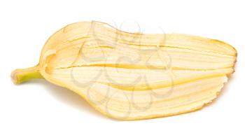 banana peel on a white background