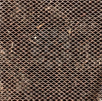 old metal grid as a background