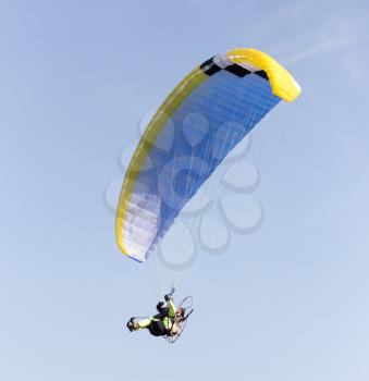 parachute on a sky background