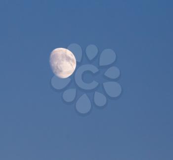 moon on a blue sky