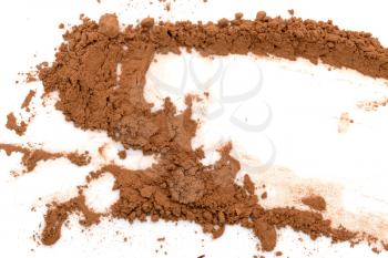 cocoa on white background