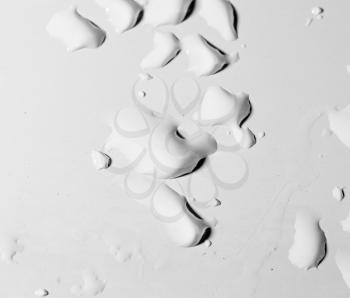 water drops on a white background