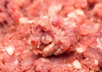 minced meat as a background. macro