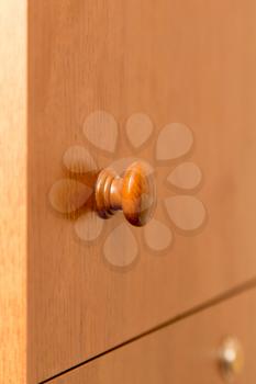 handle on the cabinet
