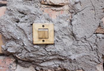 old switch on the wall