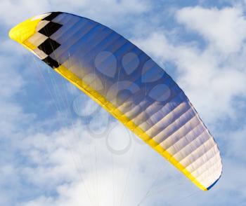 extreme sport parachute in the sky
