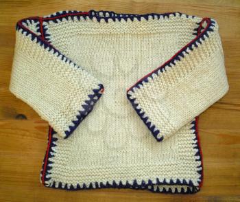 Hand knitted children blouse