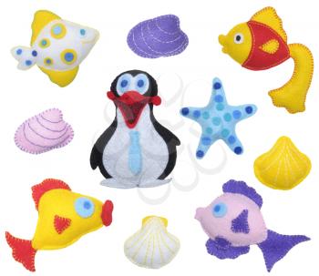 Fishes and Penguin - kids toys