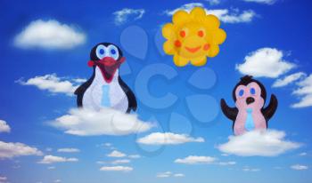 Penguins and sun - kids toys