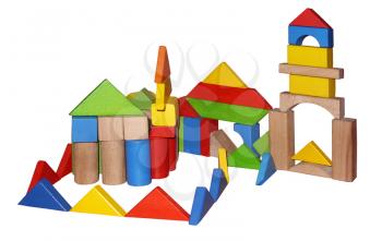 Wooden blocks for play
