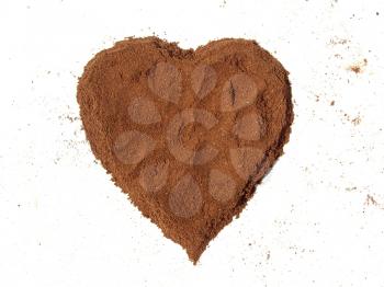 Heart from cinnamon