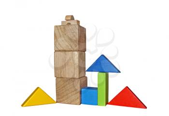 Wooden blocks for play - Montessori toys