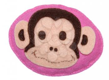 Handmade toy from felt - monkey