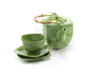 Royalty Free Photo of a Chinese Teapot and Cup