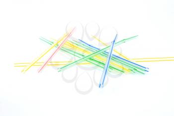 Royalty Free Photo of a Bunch of Straws