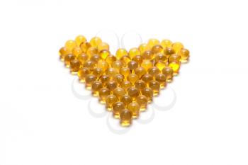 Royalty Free Photo of a Bunch of Cod Liver Oil Capsules