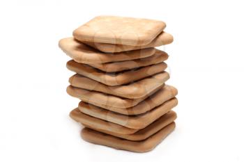 Royalty Free Photo of a Pile of Crackers