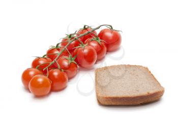 Royalty Free Photo of Tomatoes and Bread