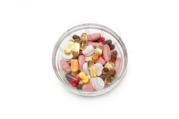 Royalty Free Photo of a Container of Pills