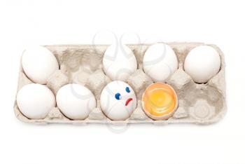 Royalty Free Photo of a Bunch of Eggs