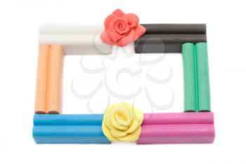 Royalty Free Photo of a Plasticine Frame