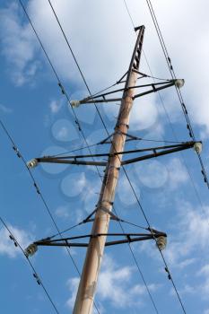 Royalty Free Photo of High Tension Wires