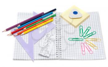 Royalty Free Photo of a Bunch of School Supplies