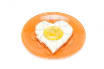 Royalty Free Photo of a Heart Shaped Egg