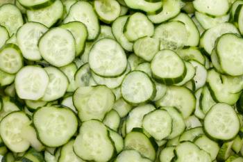 Royalty Free Photo of a Bunch of Cucumbers