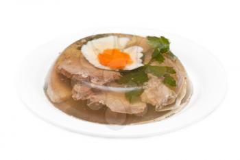 Royalty Free Photo of a Meat Aspic Dish