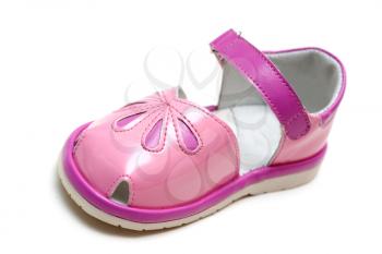 Royalty Free Photo of a Pink Baby Sandal