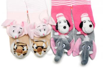 Royalty Free Photo of a Bunch of Cute Socks
