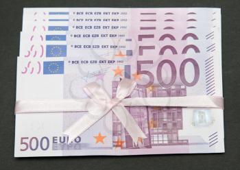 Royalty Free Photo of a Bunch of Euros