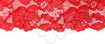 Royalty Free Photo of Decorative Red Lace