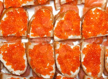 Royalty Free Photo of Caviar on Bread