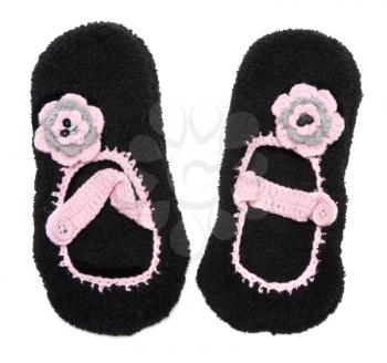 Royalty Free Photo of a Pair of Baby Slippers