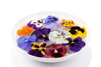 Royalty Free Photo of Flowers in Water