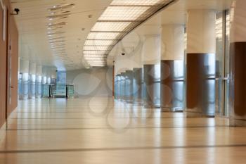 Royalty Free Photo of an Airport Corridor