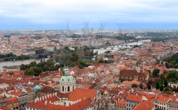 Royalty Free Photo of an Aerial View of Prague