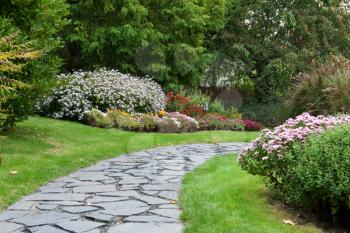 Royalty Free Photo of a Path in a Garden
