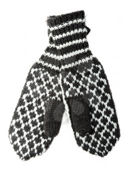 Royalty Free Photo of a Pair of Knitted Mittens