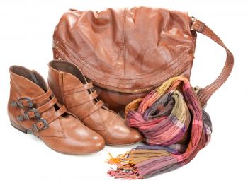 Royalty Free Photo of a Purse and Shoes
