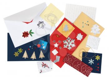 Royalty Free Photo of Christmas Scrapbooking Supplies