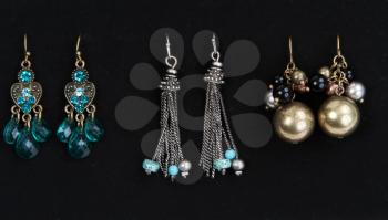 Royalty Free Photo of Pairs of Earrings
