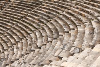 Royalty Free Photo of the Ancient Amphitheater in Side, Turkey