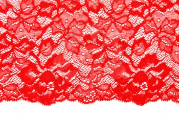 Royalty Free Photo of Red Lace