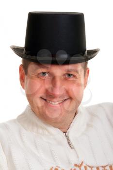 Royalty Free Photo of a Man Wearing a Hat
