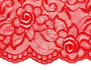 Royalty Free Photo of Decorative Red Lace