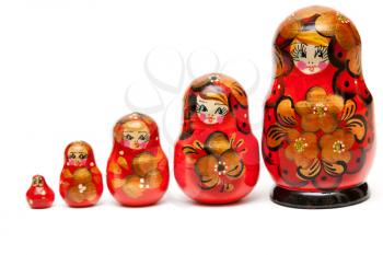Royalty Free Photo of a Set of Nesting Dolls