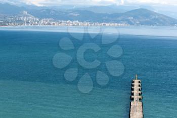 Royalty Free Photo of a Pier in Alanya, Turkey